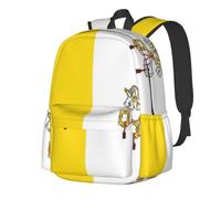 CNTDBU Flag of Vatican Lightweight Casual Backpack for Adults-Large Capacity Travel Daypack with Padded Straps, Water Resistant Commuter Bag
