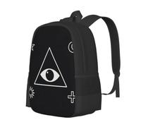 CNTDBU Flat All Seeing Lightweight Casual Rucksack-Large Capacity Daypack