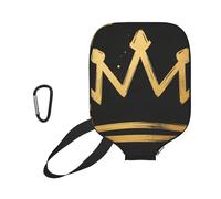 CNTDBU Flat Crown Graffiti Pickleball Paddle Cover-Neoprene Paddle Case with Mesh Pocket, Carabiner for Gym Bag