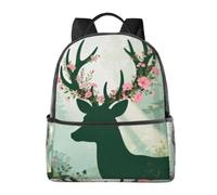 CNTDBU Flower Crown Backpack-Lightweight Travel Daypack with Laptop Sleeve