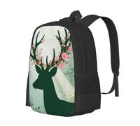 CNTDBU Flower Crown Lightweight Casual Rucksack-Large Capacity Daypack