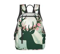 CNTDBU Flower Crown Lightweight Casual Rucksack-Large Capacity Daypack