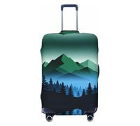 CNTDBU Forests and Mountains XL Stretchy Suitcase Cover-Elastic Luggage Protector for Travel, Scratch Resistant Fit Most Suitcases