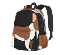 CNTDBU French Bulldog Side Lightweight Casual Backpack for Adults-Large Capacity Travel Daypack with Padded Straps, Water Resistant Commuter Bag