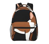 CNTDBU French Bulldog Side Lightweight Casual Backpack-Water Resistant Daypack for Adults, Comfortable Travel Bag with Padded Shoulder Straps