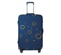 CNTDBU Gold Circle Print M Stretchy Suitcase Cover-Elastic Luggage Protector for Travel, Scratch Resistant Fit Most Suitcases