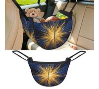 CNTDBU Gold Ray Art Car Seat Organizer-Backseat Storage Bag for Travel