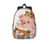CNTDBU Greedy Pig Laptop Backpack-Lightweight 15 Inch Travel Daypack