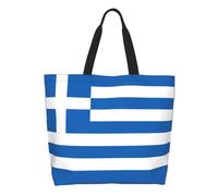 CNTDBU Greek flag Large Capacity Shoulder Tote Bag for Women â€“ Water-Resistant Polyester Shopper for Shopping Work Daily Use