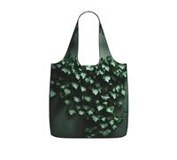 CNTDBU Green Creeper Packaway Shopping Tote-Lightweight Reusable Foldable Bag for Groceries, 25L Travel Rucksack with Drawstring for Work Gym