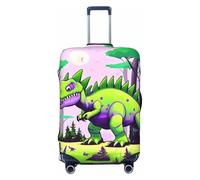 CNTDBU Green Dinosaur M Stretchy Suitcase Cover-Elastic Luggage Protector for Travel, Scratch Resistant Fit Most Suitcases