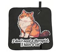 CNTDBU Healing cat patterns Foldable Camping Cushion-Waterproof Portable Seat Pad for Stadium Bleachers, Lightweight Outdoor Foam Mat with Carabiner for Hiking