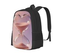 CNTDBU Heart Hourglass Lightweight Casual Rucksack-Large Capacity Daypack | Lightweight. Padded Straps. Fits 15 Inch Laptop.