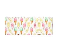 CNTDBU Ice Cream Paradise Extra Large Desk Mat 11.8x31.5-Non Slip Gaming Mouse Pad with Stitched Edge, Waterproof Keyboard Pad for Office