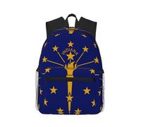 CNTDBU Indiana State Flag Lightweight Backpack for Women Men-Casual Daypack for Travel Work, Laptop Bag for Daily Commute