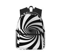 CNTDBU Infinite Spiral Vortex Lightweight Backpack for Women Men-Casual Daypack for Travel Work, Laptop Bag for Daily Commute
