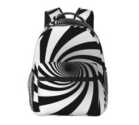 CNTDBU Infinite Spiral Vortex Lightweight Casual Rucksack for Adults-Large Capacity Travel Daypack with Padded Straps, Water Resistant Commuter Bag