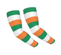 CNTDBU Irish flag Cooling Arm Sleeves for Sun Protection-Breathable Ice Silk Sleeves for Running, Cycling, Hiking Outdoor Sports