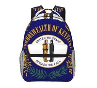 CNTDBU Kentucky State Flag Lightweight Casual Backpack-Water Resistant Daypack for Adults, Comfortable Travel Bag with Padded Shoulder Straps