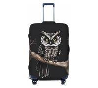 CNTDBU Late Night Owl XL Stretchy Suitcase Cover-Elastic Luggage Protector for Travel, Scratch Resistant Fit Most Suitcases