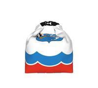 CNTDBU Leningrad Flag Roll Top Lunch Bag for Work-Insulated Cooler Tote with Adjustable Size, Leakproof Food Carrier for Daily Use