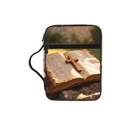 CNTDBU Light Of The Wilderness Bible Study Tote Bag With Handles -Water-Resistant Organiser For Church Travel, Pen Holder Tablet Pocket Journal Cover Case