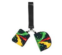 CNTDBU Liquid Flow Collision Wristlet Keychain Wallet For Women-Small Wrist Bag For Keys Cards, 2 Pack Zip Pouch For Running Gym Travel, Outdoor Sports
