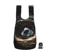 CNTDBU Little Bird Nest Foldable Backpack 16l-Lightweight Packable Daypack For Travel, Waterproof Hiking Rucksack With Zip For Men Women