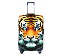 CNTDBU Little Fat Tiger Head XL Stretchy Suitcase Cover-Elastic Luggage Protector for Travel, Scratch Resistant Fit Most Suitcases