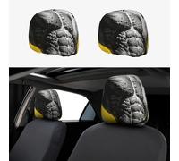 CNTDBU Magnifier Muscle View Car Headrest Cover 2 Pack-Stretchable Soft Seat Cushion Protector for Cars, Universal Fit Headrest Covers for Truck SUV