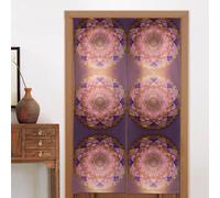 CNTDBU Mandala Flower Circle Door Curtain 34x56 Inch-Room Divider Panel for Privacy, Entryway Screen for Kitchen Bedroom