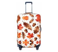 CNTDBU Maple Acorn Fall L Stretchy Suitcase Cover-Elastic Luggage Protector for Travel, Scratch Resistant Fit Most Suitcases