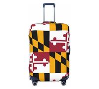 CNTDBU Maryland State Flag XL Stretchy Suitcase Cover-Elastic Luggage Protector for Travel, Scratch Resistant Fit Most Suitcases