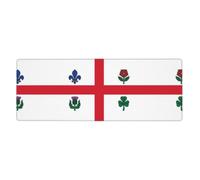 CNTDBU Montreal Flag Extra Large Desk Mat 11.8x31.5-Non Slip Gaming Mouse Pad with Stitched Edge, Waterproof Keyboard Pad for Office