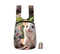 CNTDBU Mother And Child Rats Foldable Backpack 16l-Lightweight Packable Daypack For Travel, Waterproof Hiking Rucksack With Zip For Men Women