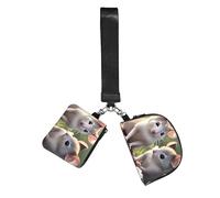 CNTDBU Mouse In Love Wristlet Keychain Wallet For Women-Small Wrist Bag For Keys Cards, 2 Pack Zip Pouch For Running Gym Travel, Outdoor Sports