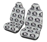 CNTDBU Mouse in the Hole Car Seat Covers 2 Pack-Universal Fit Front Seat Protector for Cars SUV Truck, Elastic Bottom Breathable Auto Seat Covers