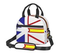 CNTDBU Newfoundland and Labrador Flag Thermal Lunch Tote for Work-Insulated Food Bag with Adjustable Shoulder Strap, Leakproof Cooler for Daily Use