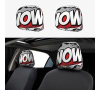 CNTDBU News Explosion Pop Car Headrest Cover 2 Pack-Stretchable Soft Seat Cushion Protector for Cars, Universal Fit Headrest Covers for Truck SUV