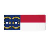 CNTDBU North Carolina State Flag Extra Large Desk Mat 11.8x31.5-Non Slip Gaming Mouse Pad with Stitched Edge, Waterproof Keyboard Pad for Office