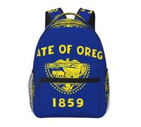 CNTDBU Oregon State Flag Lightweight Casual Backpack-Water Resistant Daypack for Adults, Comfortable Travel Bag with Padded Shoulder Straps