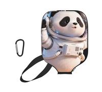 CNTDBU Panda Astronaut Space Pickleball Paddle Cover-Neoprene Paddle Case with Mesh Pocket, Carabiner for Gym Bag