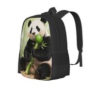 CNTDBU Panda Eat Bamboo Lightweight Casual Rucksack-Large Capacity Daypack