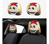 CNTDBU Panda Firefighter Hose Car Headrest Cover 2 Pack-Stretchable Soft Seat Cushion Protector for Cars, Universal Fit Headrest Covers for Truck SUV