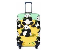 CNTDBU Pandas that eat Bamboo S Stretchy Suitcase Cover-Elastic Luggage Protector for Travel, Scratch Resistant Fit Most Suitcases