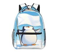 CNTDBU Penguin Surrender Lightweight Casual Backpack-Water Resistant Daypack for Adults, Comfortable Travel Bag with Padded Shoulder Straps