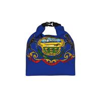 CNTDBU Pennsylvania State Flag Roll Top Lunch Bag for Work-Insulated Cooler Tote with Adjustable Size, Leakproof Food Carrier for Daily Use