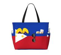CNTDBU Philippine flag Large Capacity Beach Travel Bag-Waterproof Weekender Duffle with 7 Pockets, Oversized Tote for Gym Camping, Lightweight Foldable