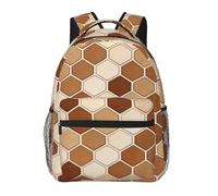 CNTDBU Python Scale Geo Lightweight Casual Rucksack for Adults-Large Capacity Travel Daypack with Padded Straps, Water Resistant Commuter Bag