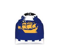 CNTDBU Quebec City Flag Roll Top Lunch Bag for Work-Insulated Cooler Tote with Adjustable Size, Leakproof Food Carrier for Daily Use